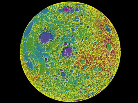 map of lunar surface craters