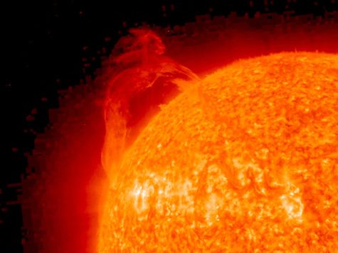 image of solar prominence