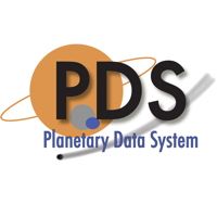 A logo with an orange planet with a single ring around it with PDS in bold black text overlayed on top