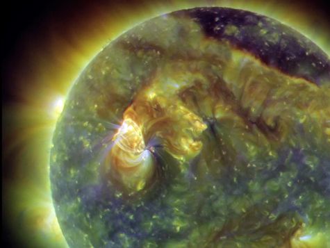 image of the sun surface in extreme ultraviolet