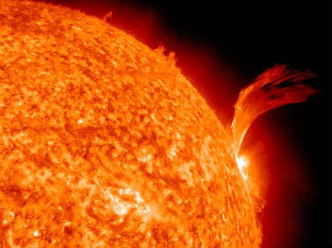 image of solar flare and prominence september 8