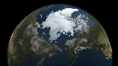 image of arctic sea ice cover