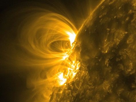 image of magnetic activity on the sun
