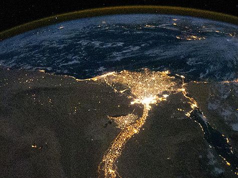 image of nile delta from orbit