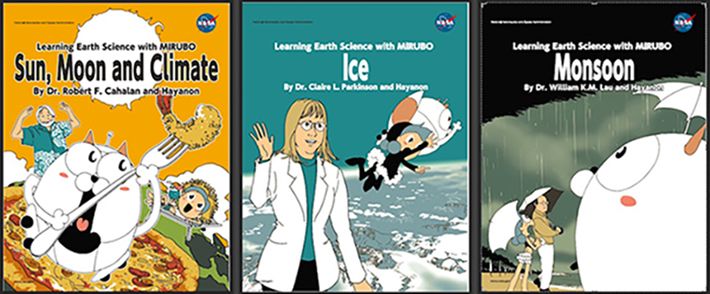 Horizontal image of three manga book covers