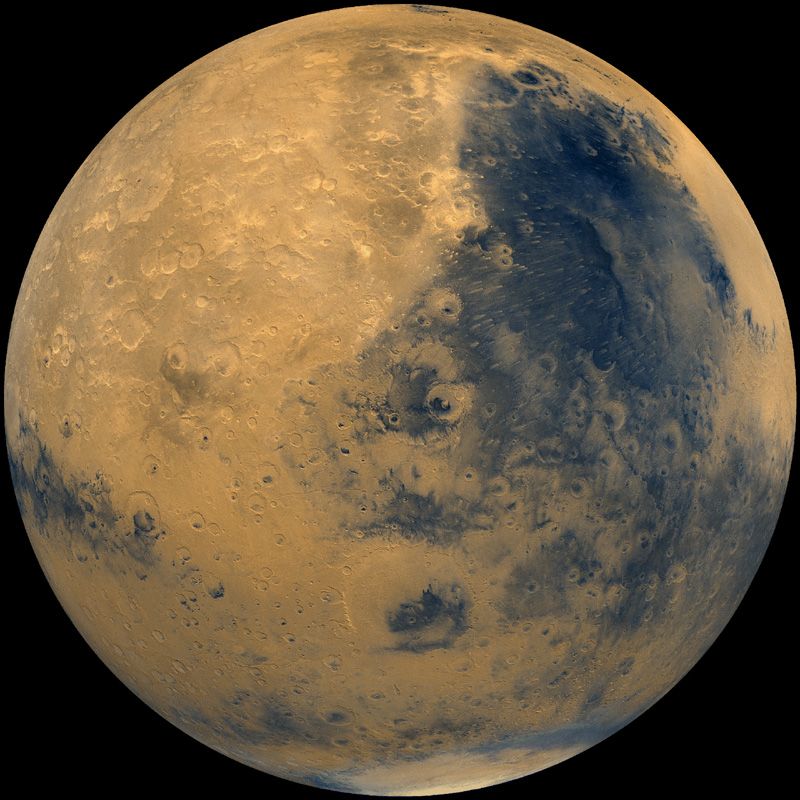 Global mosaic of the Syrtis Major Planus on Mars