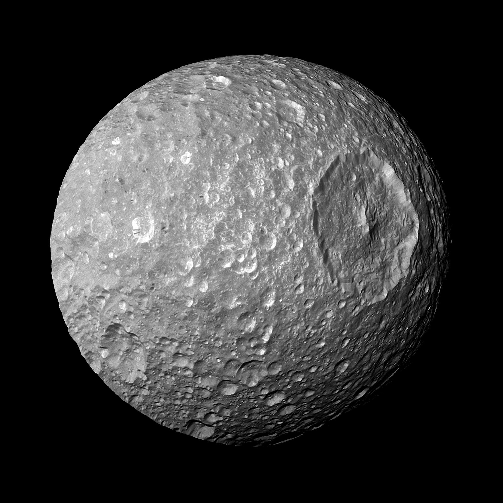 Cassini photo of Mimas