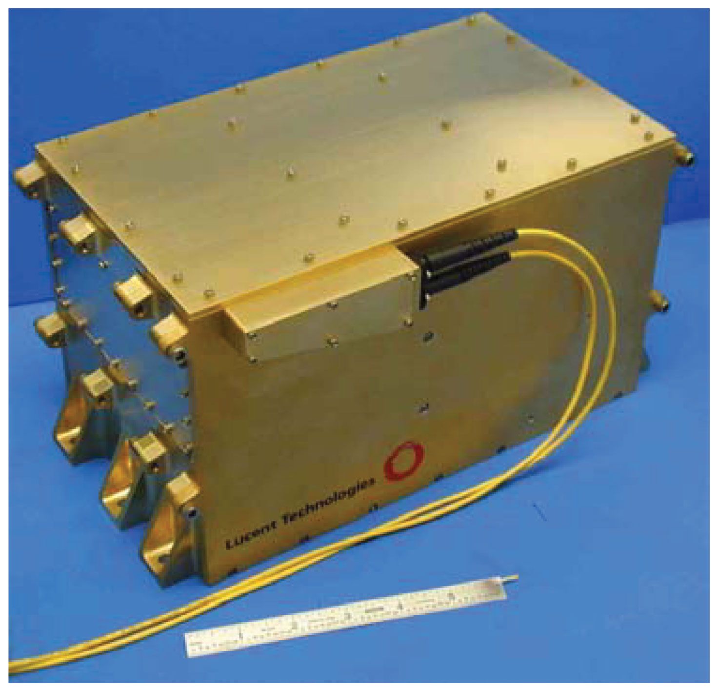 Lucent 10 W space-qualified erbium fiber amplifier.