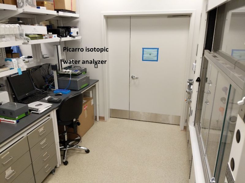 The Analog Mineralogy and Isotope Lab featuring the Picarro isotopic water analyzer