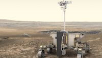 Artist rendering of ExoMars Rover on the surface of Mars