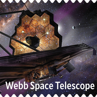 Image of Webb Telescope stamp