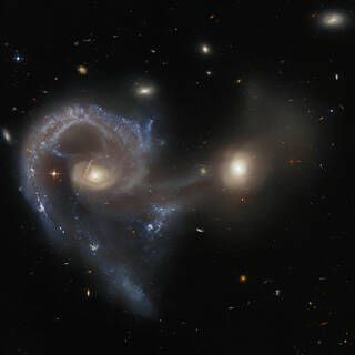 Hubble Peers at Peculiar Galactic Pair