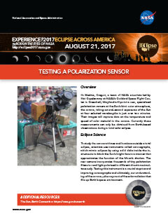 Eclipse Testing Polarization Sensor PDF preview