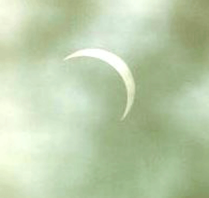 A PARTIAL ECLIPSE occurs when the moon passes in front of the sun