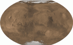 National Geographic Map of Mars