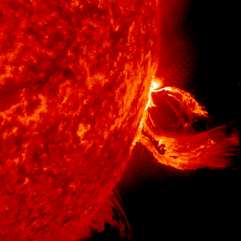 Image of a coronal mass ejection