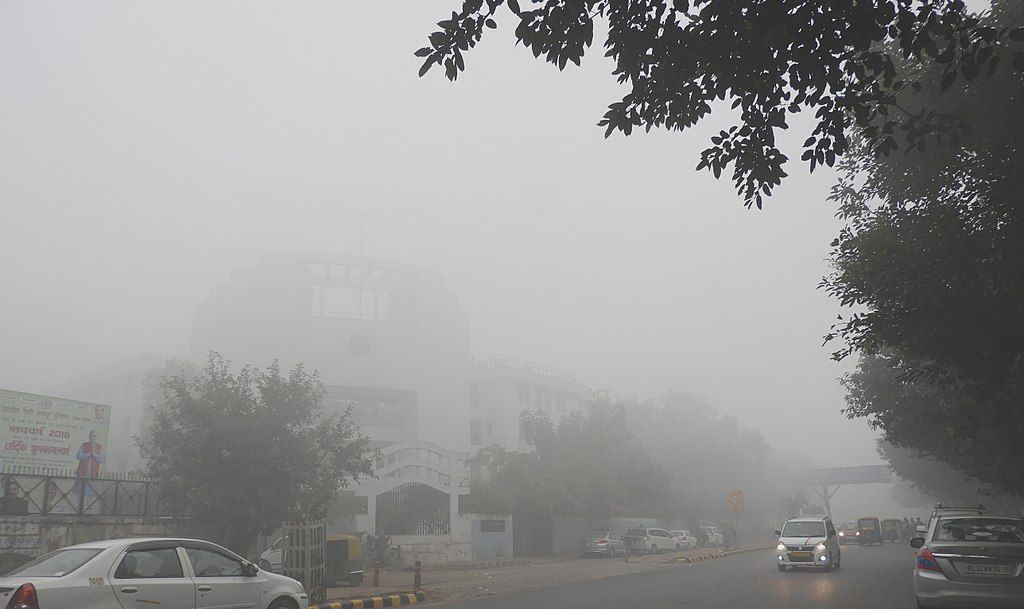 Photo of smog in New Delhi