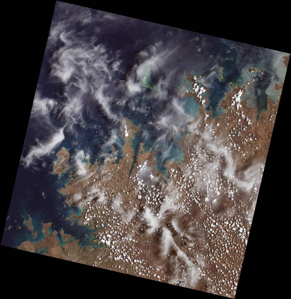 Landsat 9 first light satellite image of Earth