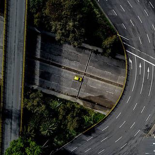 Image of highway from above