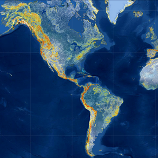 Image of North and South America landslide map