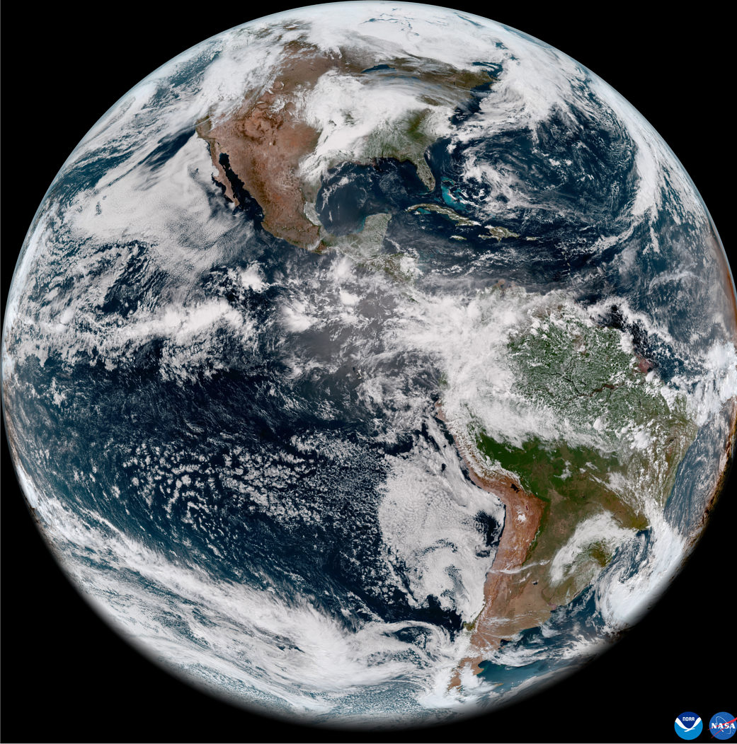 First GOES-18 satellite image of Western Hemisphere