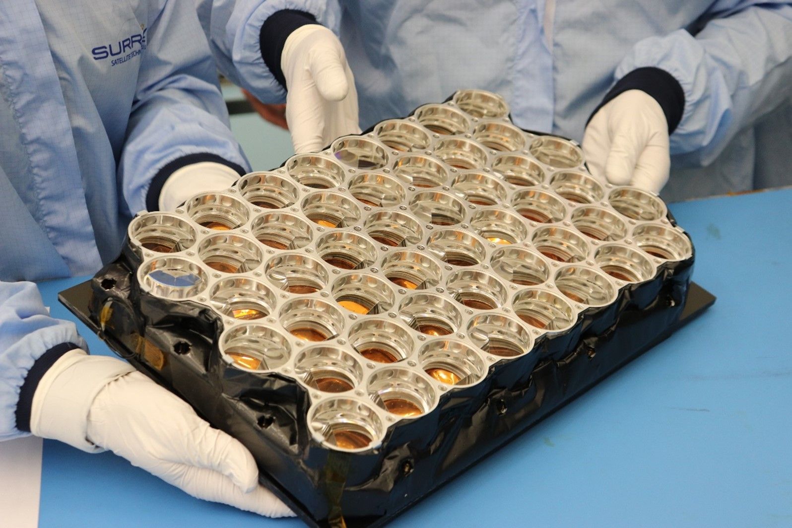 Lunar Pathfinder retroreflector area made by NASA and delivered to ESA for Lunar Pathfinder