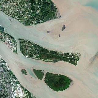 Landsat 9 satellite image of Yangtze River Delta