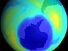 image of ozone hole over south pole