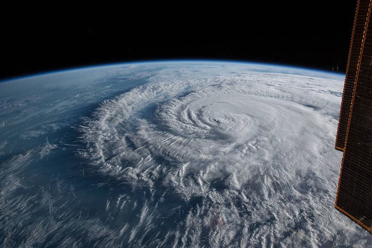 Image of Hurricane Florence taken from ISS