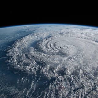 La imagen del huracán Florence fotografiada por ISS