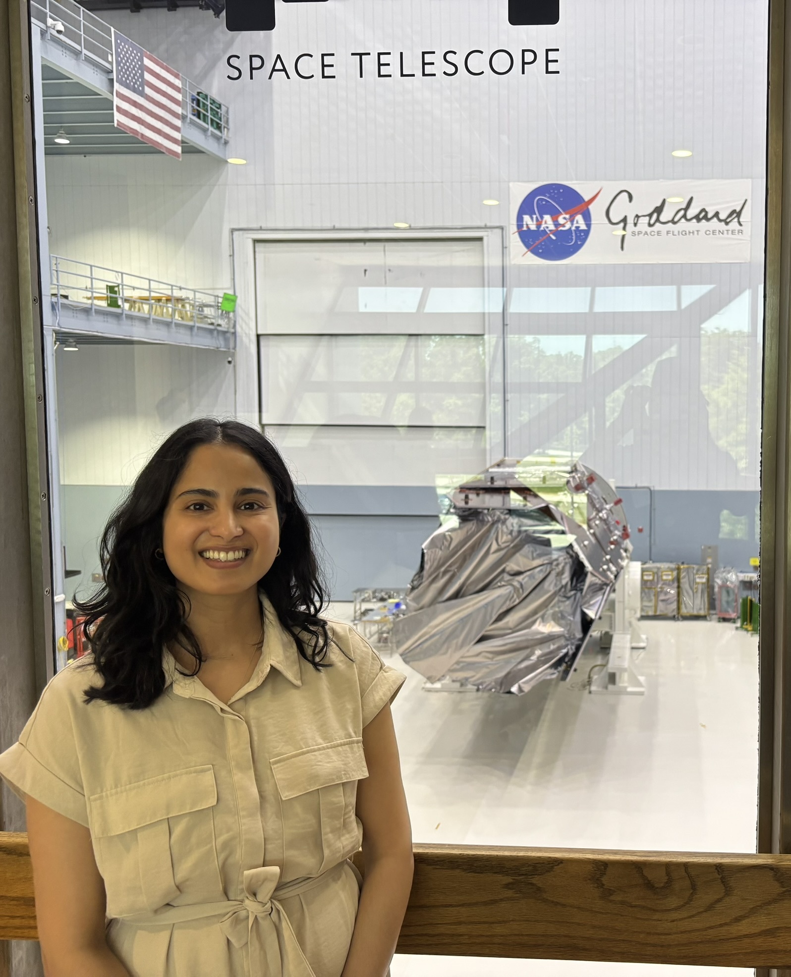 Picture taken with the Nancy Grace Roman Space Telescope in the GSFC clean room. Roman’s Galactic Bulge microlensing survey will discover planets around many low-mass stars, including M dwarfs, so accurate stellar properties are essential for determining the planets’ masses and interpreting their demographics. Additionally, because M dwarfs dominate the Galactic stellar population, improving their models will also strengthen Roman’s broader studies of the Milky Way’s structure and evolution.