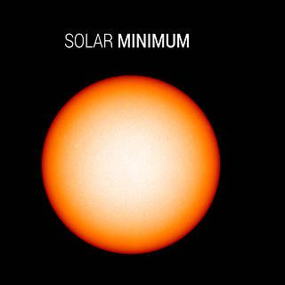 image of the sun at solar minimum - a blank disk