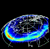 Earths Aurora from Polar satellite