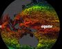 Still from El Nino Science on a Sphere animation