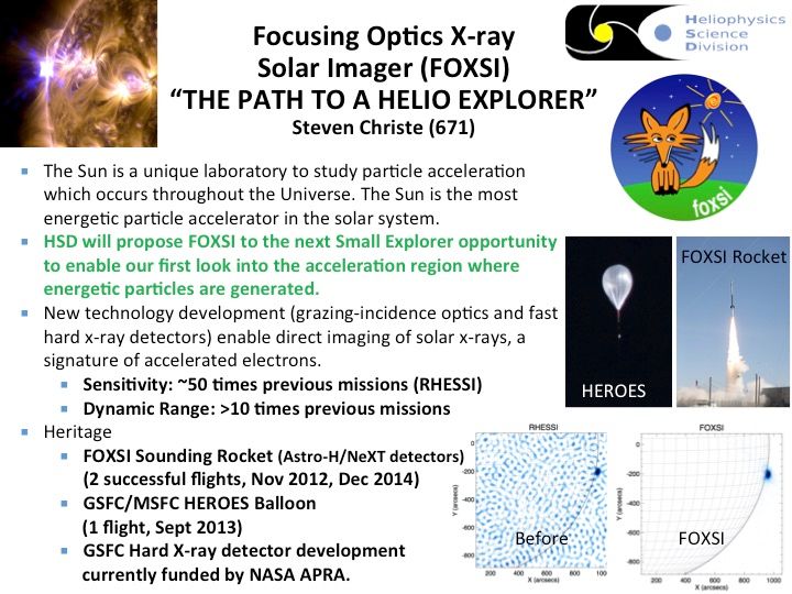 Image of Focusing Optics X-ray  Solar Imager (FOXSI) “THE PATH TO A HELIO EXPLORER”