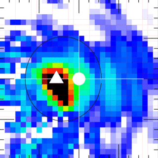 Data from the Fast Plasma Investigation aboard MMS shows the shock and reflected ions as they washed over MMS.