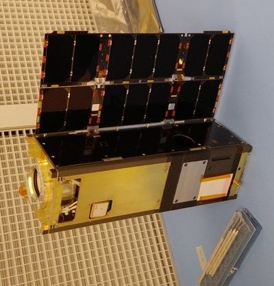 Photo of the integrated CeREs CubeSat 