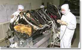 photo of STIS instrument in clean room