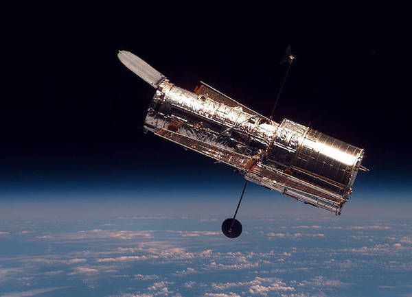 photo of Hubble in space