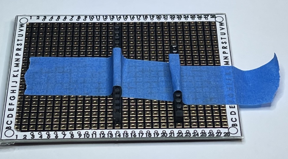 display board with tape