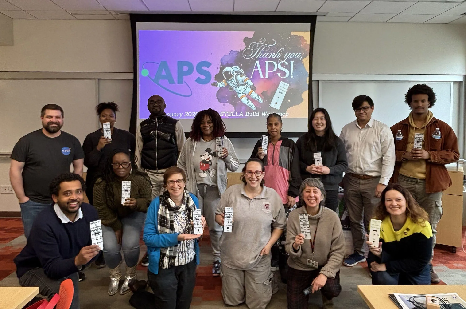 STELLA at American University with Mike Taylor, Chelsey Brown, Rachel Stagner, Natalia Quinteros Casaverde, Mike Humber, and Allison Bredder and the teacher professional development cohort