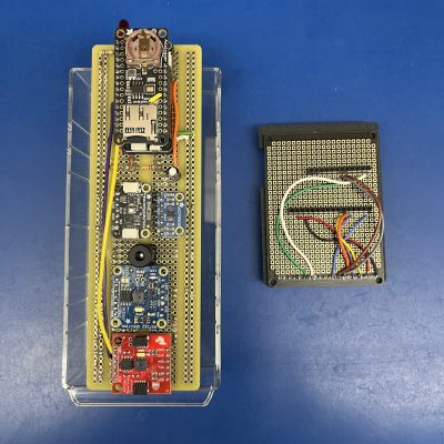 STELLA-1.1 completed wiring of main breadboard and screen breakout board.